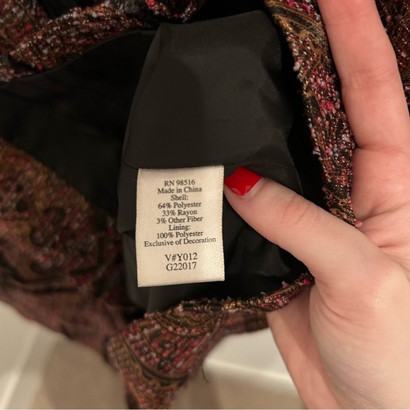 Coldwater Creek Paisley Embroidered Velvet Blazer - Picture 6 of 7